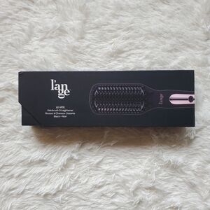 NIB L'ange Le Vite Hair Brush Hair Straightener Rose Gold & Black Negative Ion